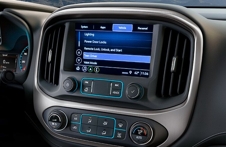 2019 GMC Canyon infotainment screen