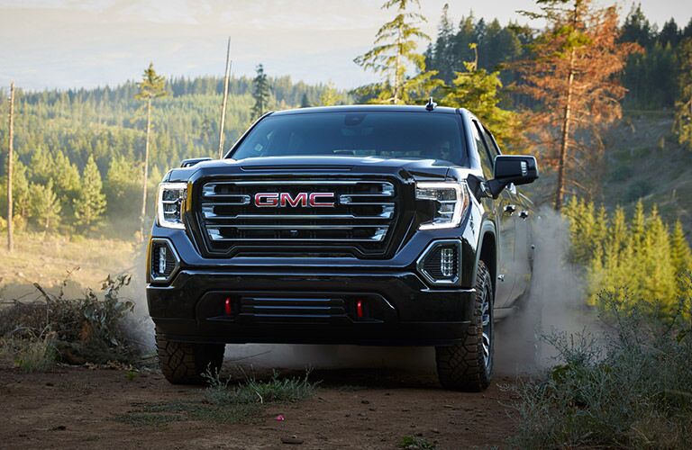 2019 GMC Sierra 1500 AT4 in the dirt front view