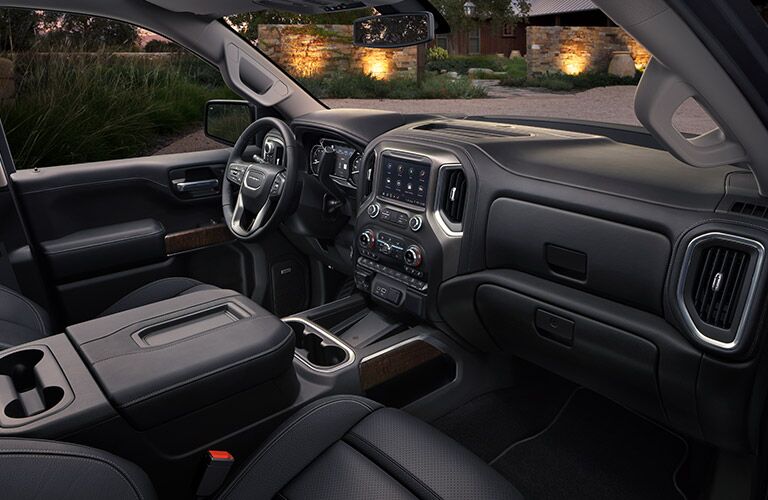 2019 GMC Sierra 1500 Denali front leather black seats