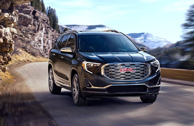 2019 GMC Terrain Denali black front view