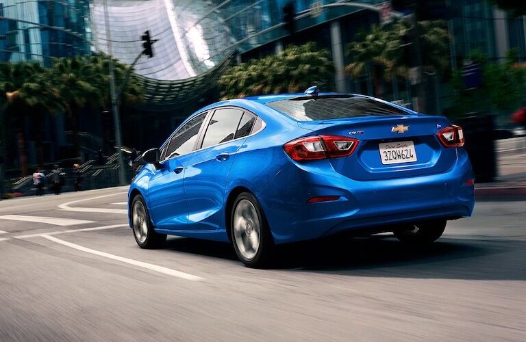 2019 Chevy Cruze diesel blue back view