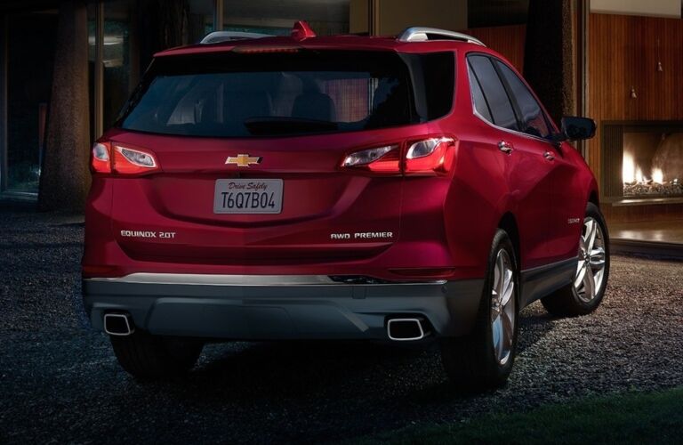 2019 Chevy Equinox red back view