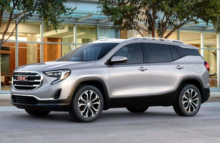 2019 GMC Terrain silver side view