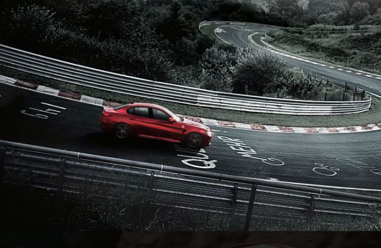 2018 Alfa Romeo Giulia on the road