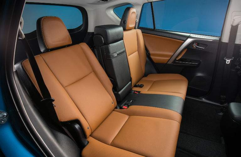 Seating in the 2018 Toyota RAV4 in Brown Coloring