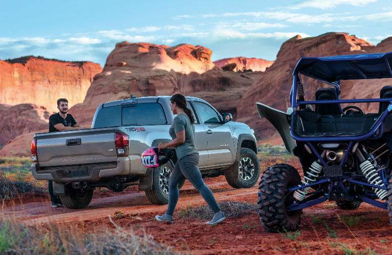 2018 Toyota Tacoma Exterior View of Rear End and Side in Gray