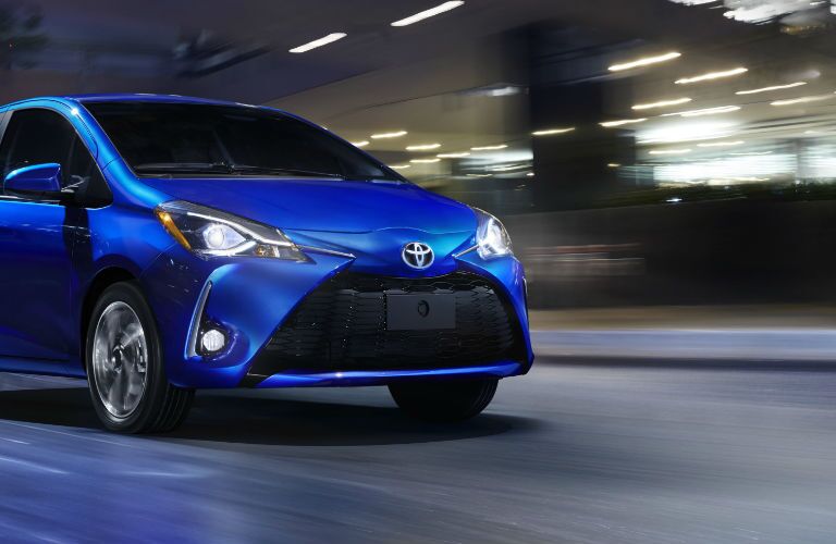 2018 Toyota Yaris Front End View in Blue
