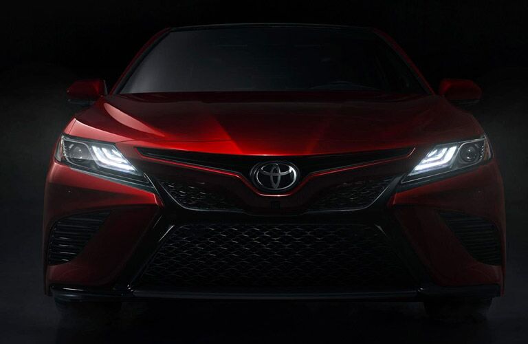 2019 Toyota Camry Front View of Red Exterior