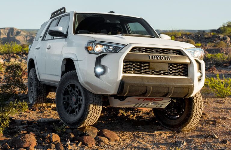 Front view of white 2020 Toyota 4Runner