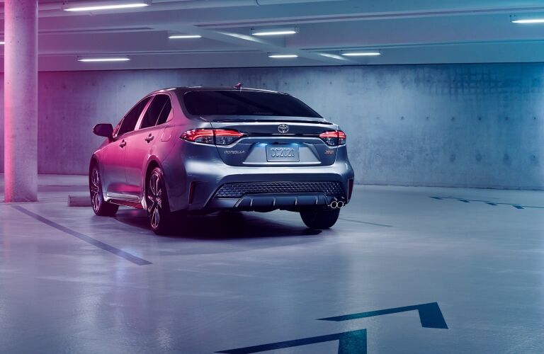 2020 Toyota Corolla Rear View of Metallic Exterior