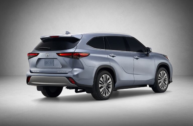 Blue 2020 Toyota Highlander