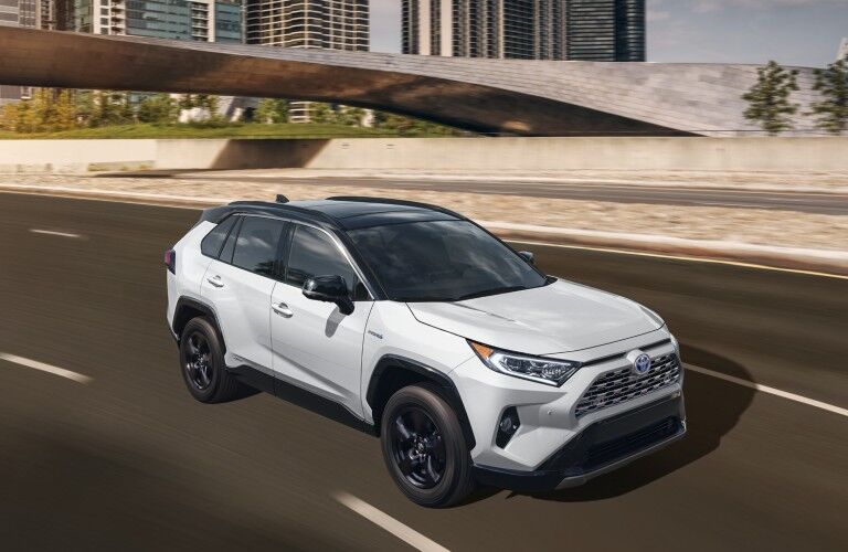 White 2020 Toyota RAV4 Hybrid
