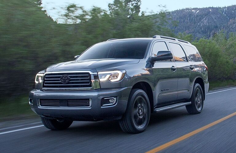 2020 Toyota Sequoia driving down road