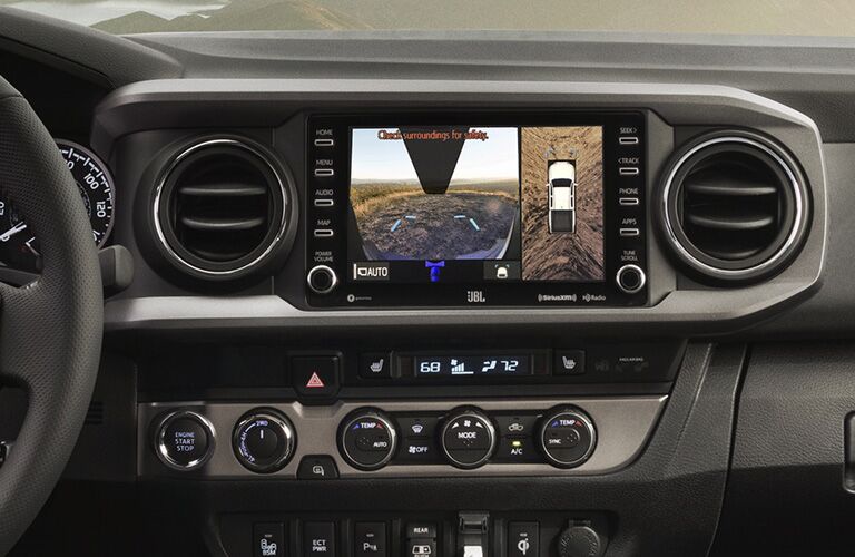 Infotainment center in 2020 Toyota Tacoma
