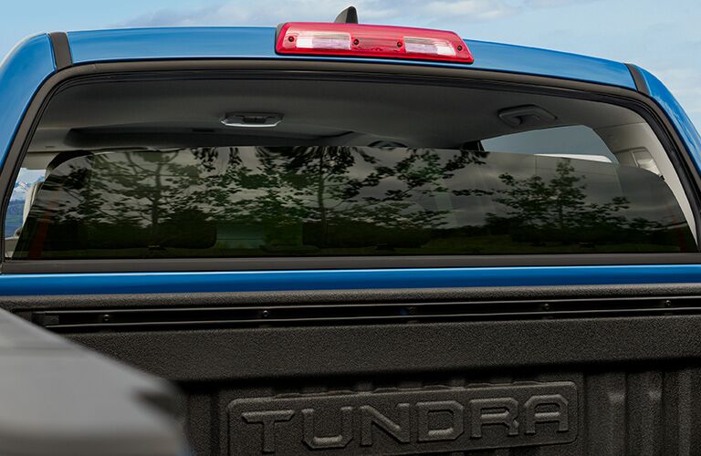 Rear window in 2020 Toyota Tundra
