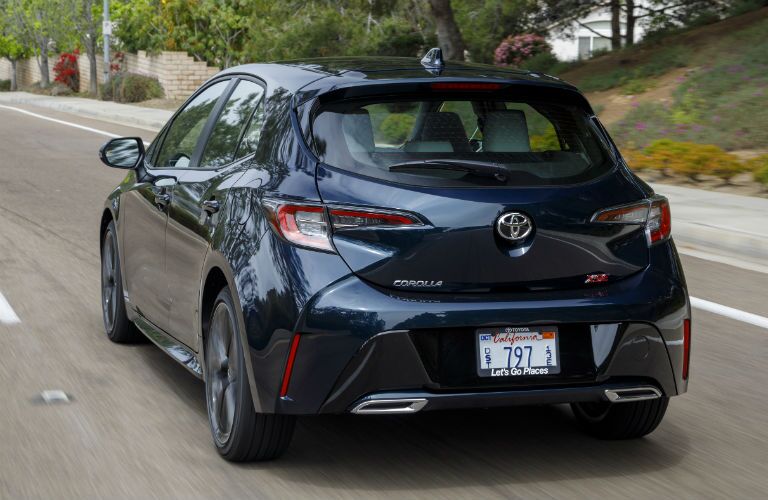 Rear view of 2020 Toyota Corolla Hatchback