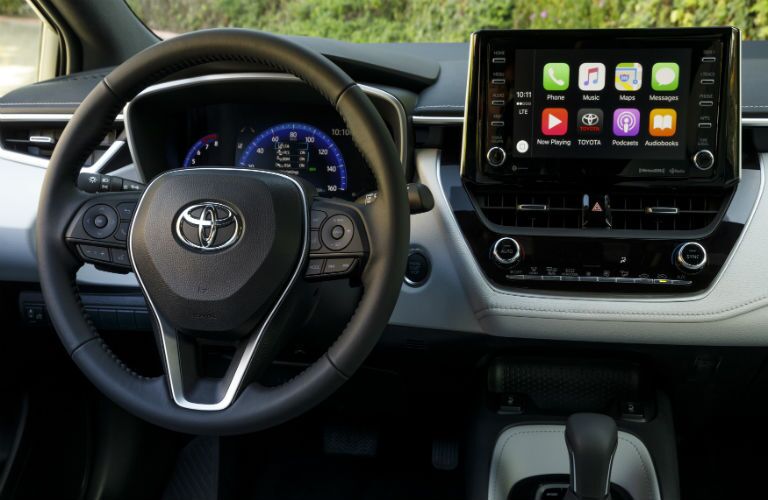 Interior view of 2020 Toyota Corolla Hatchback