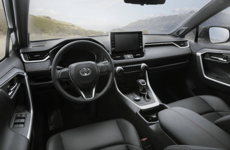 Interior view of 2021 Toyota RAV4 Prime