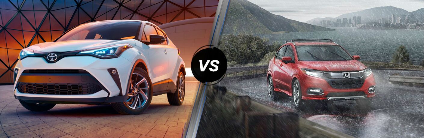 A side-by-side comparison of the 2020 Toyota C-HR vs. 2020 Honda HR-V.