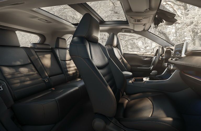 A photo of the seating options in the 2020 Toyota RAV4.