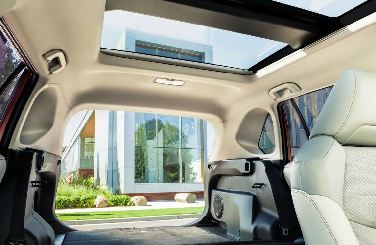 A photo of the rear cargo area in the 2020 Toyota RAV4.