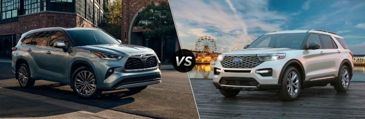 2021 Toyota Highlander Hybrid Vs 2021 Ford Explorer Hybrid