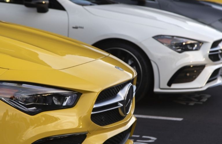 A series of 2021 Mercedes-Benz CLA 250 Coupe