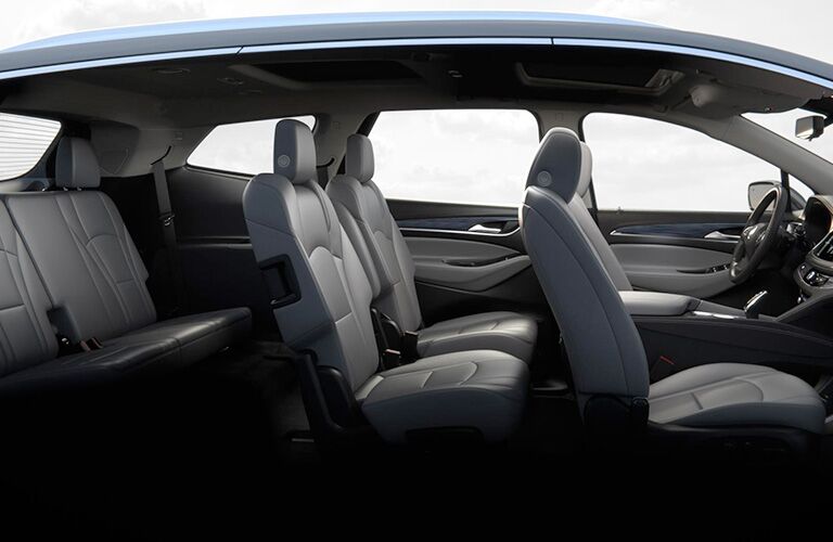 2018 Buick Enclave's seats in a row