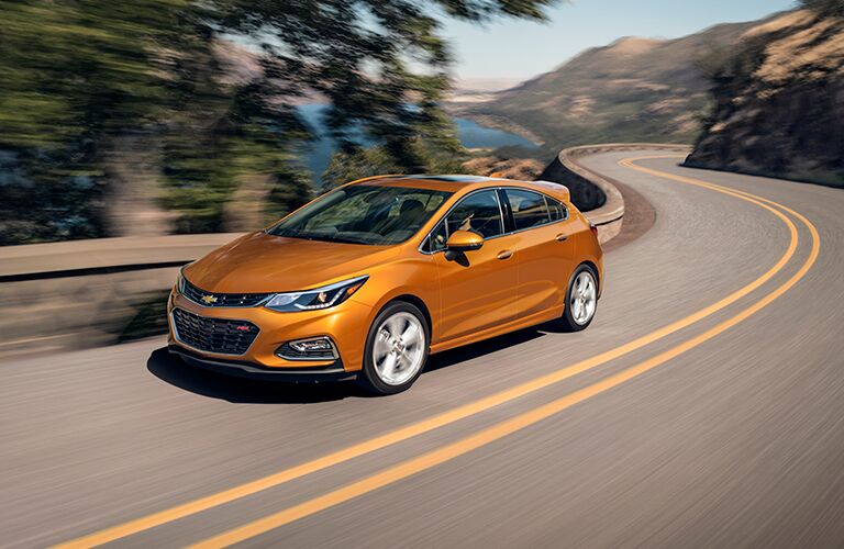 2018 Chevrolet Cruze hatchback driving on the road