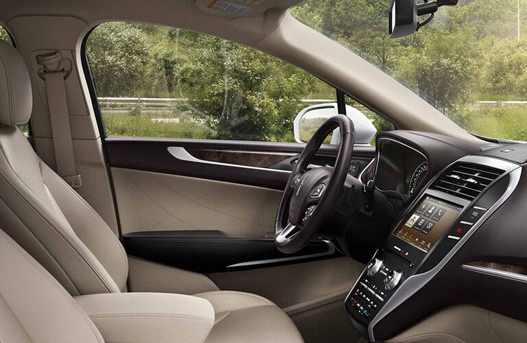 2018 Lincoln MKC's dashboard and front seats