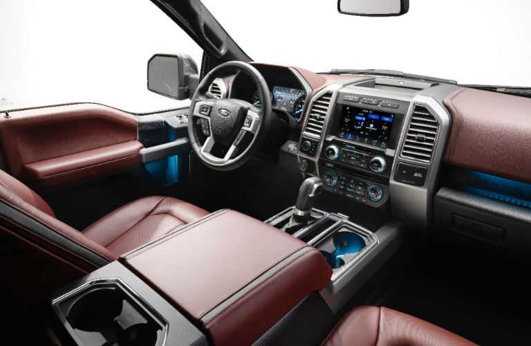 Front seats of the 2018 Ford F-150