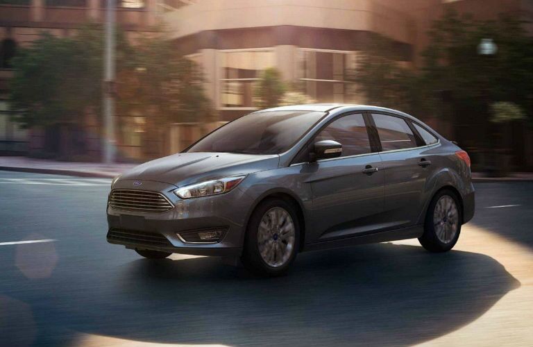 2018 Ford Focus driving downtown