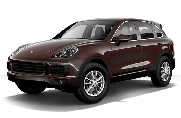 2017 Porsche Cayenne on a white background