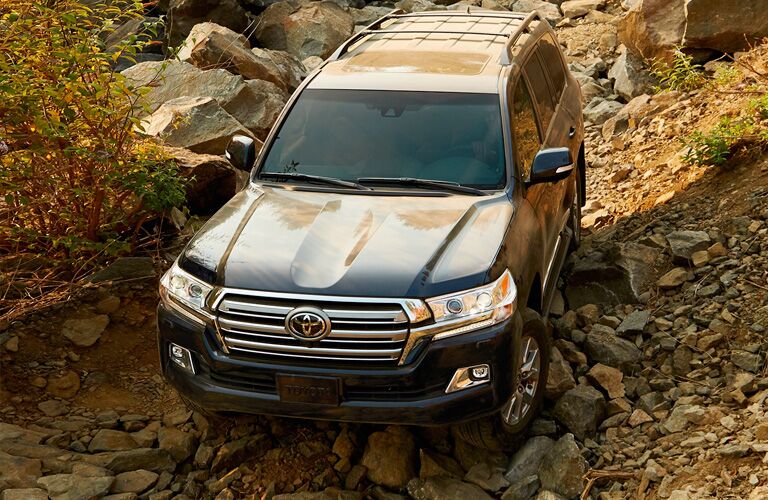 2019 Toyota Sequoia on rocks