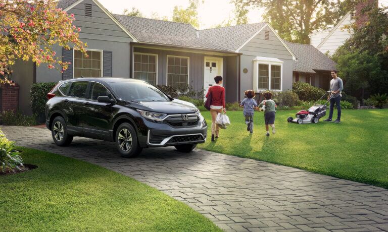 2020 Honda CR-V parked outside a house