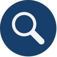 blue magnifier button