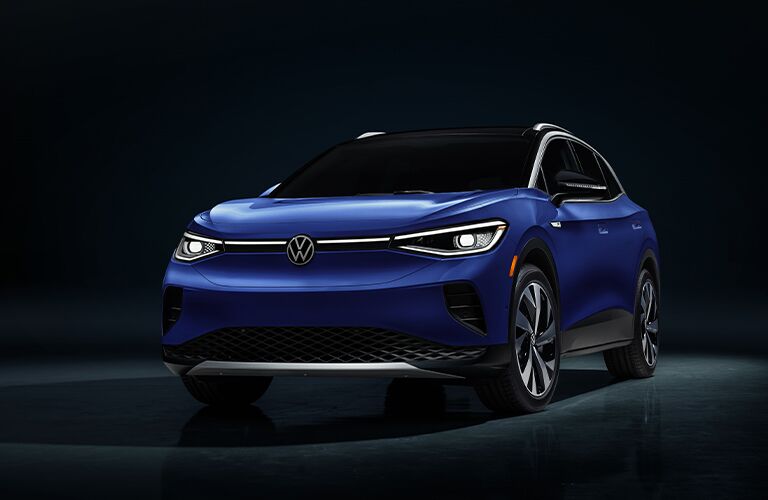 2021 Volkswagen ID.4 blue front view
