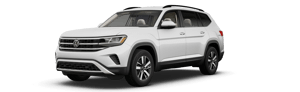 white 2021 Volkswagen Atlas SE