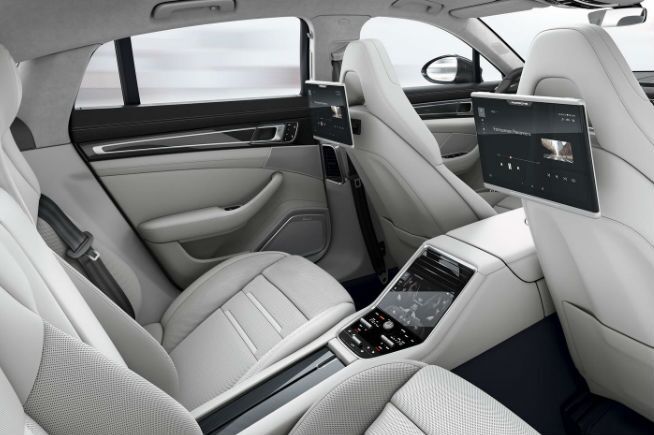 rear seat touch screens in the porsche panamera