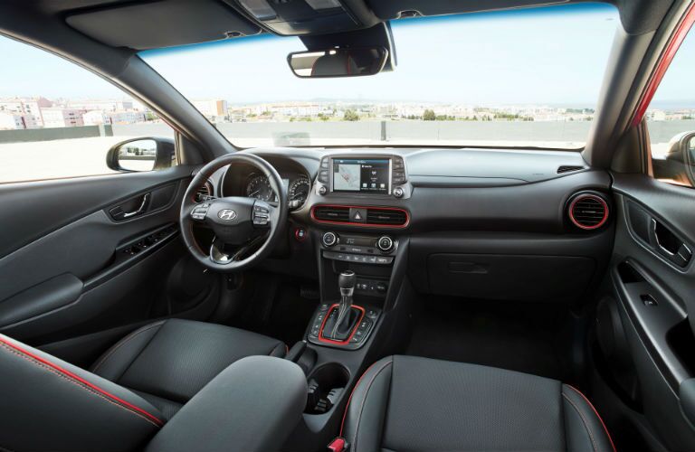 2018 Hyundai Kona interior front seats and dash