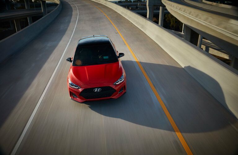 2019 Hyundai Veloster view from above