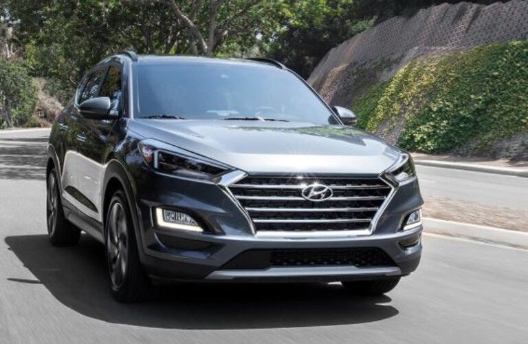 silver 2020 Hyundai Tucson front view