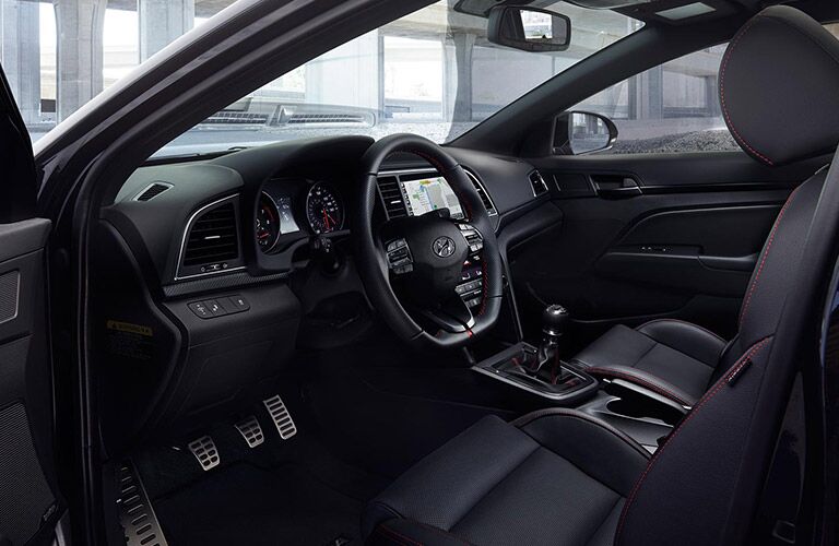 2018 Hyundai Elantra front seats and steering wheel