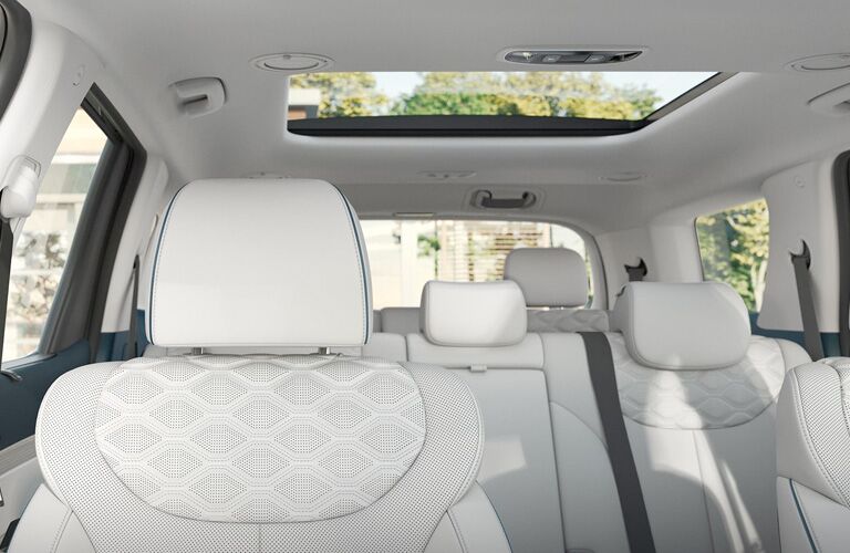white seating of a 2020 Hyundai Palisade