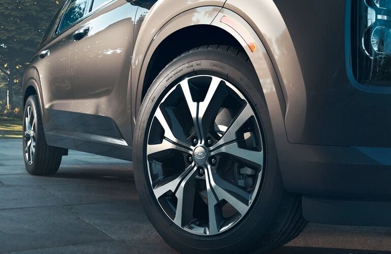 front wheel of a 2020 Hyundai Palisade