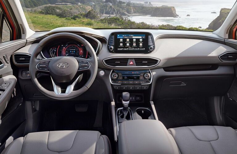 front seats of a 2020 Hyundai Santa Fe