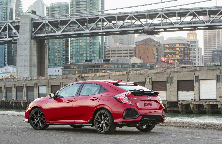 2017 Civic Hatchback in Red