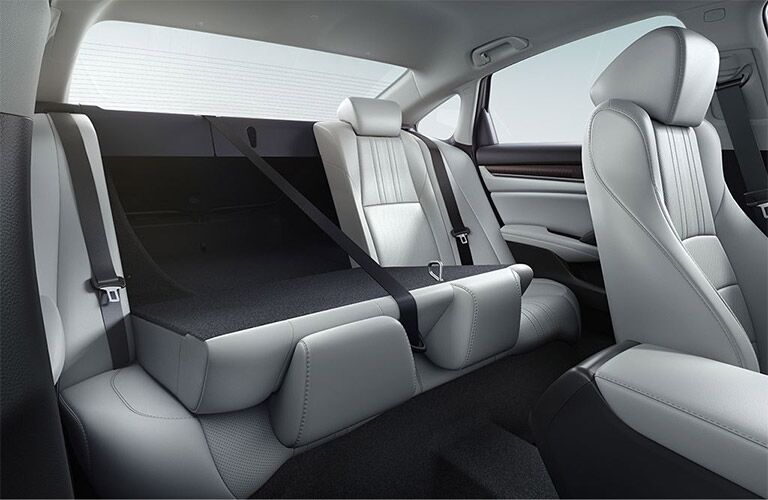 2019 Honda Accord Rear Seat Interior with Seats Laid Flat
