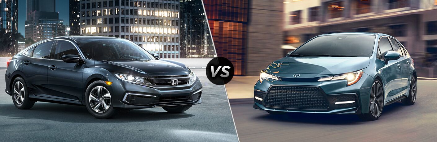 2019 Honda Civic Vs 2020 Toyota Corolla