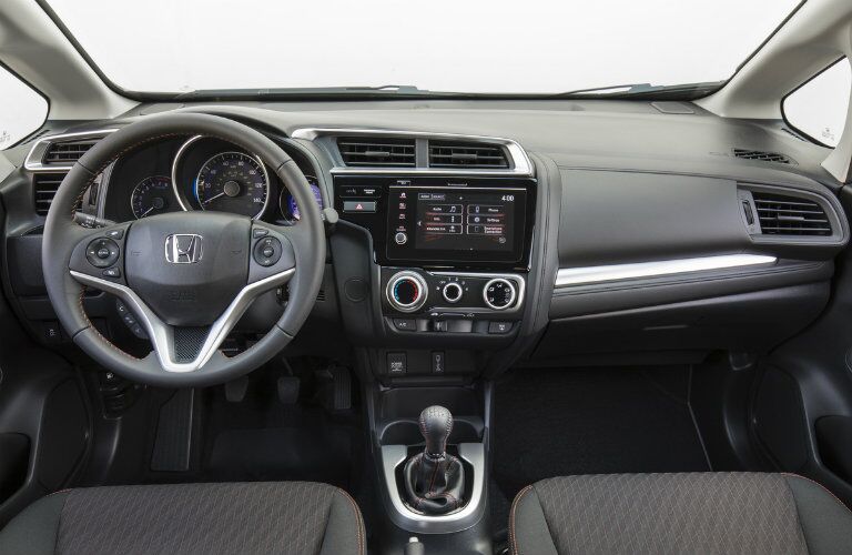 2019 Honda Fit interior dash and steering wheel